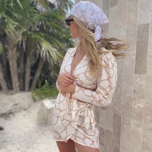 We Wore What set in chain print